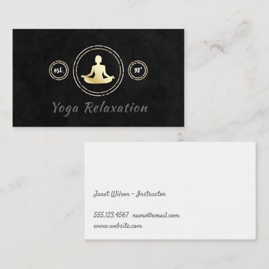瞑想 名刺 (正面/裏面)