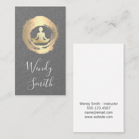 瞑想 名刺 (正面/裏面)