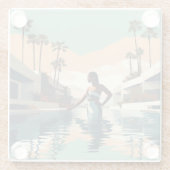 瞑想#1 ガラスコースター (裏面)