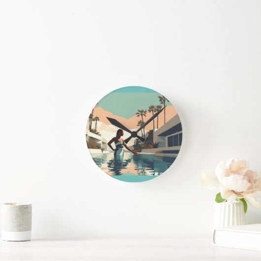 瞑想 #1 ラウンド壁時計 (ホーム)