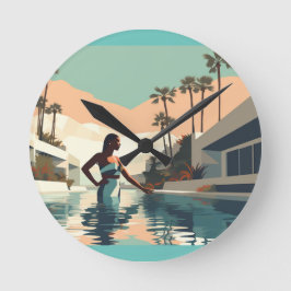 瞑想 #1 ラウンド壁時計