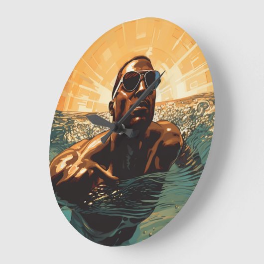 瞑想#2 ラージ壁時計 (傾斜)