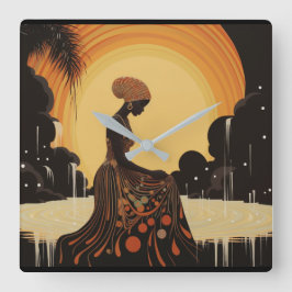 瞑想#3 スクエア壁時計