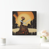 瞑想#3 スクエア壁時計 (ホーム)