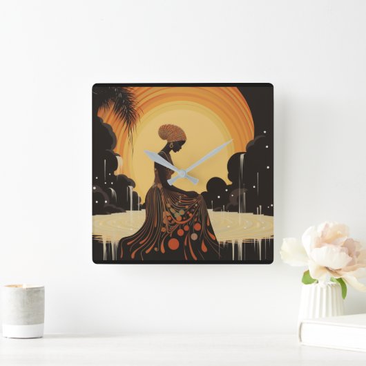 瞑想#3 スクエア壁時計 (ホーム)