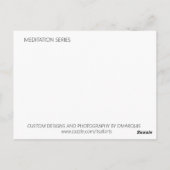 瞑想#3 ポストカード (裏面)