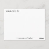 瞑想#3 ポストカード (裏面)
