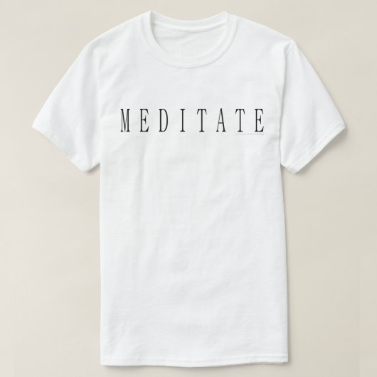 瞑想 Tシャツ (デザイン正面)