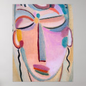 瞑想Alexej von Jawlenskyフィギュアアート ポスター (正面)