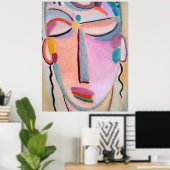 瞑想Alexej von Jawlenskyフィギュアアート ポスター (ホームオフィス)