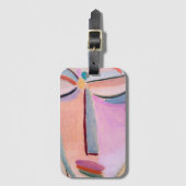 瞑想Alexej von Jawlenskyフィギュアアート ラゲッジタグ (正面縦)