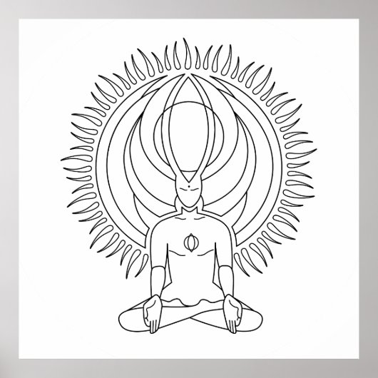 瞑想II. ポスター (正面)