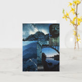 瞑想Notecard 4 カード (黄色い花)