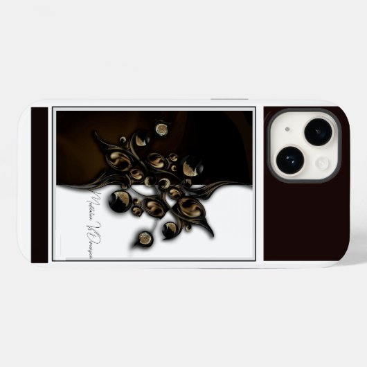 「瞑想vs次元」, Apple iPhone 14ケース Case-Mate iPhoneケース (裏面 (横))