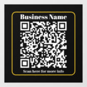 瞬時にスキャンできるビジネスQRコードを作成 ウィンドウサイン (シート)