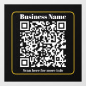 瞬時にスキャン可能なビジネスQRコードの作成 ウィンドウサイン (シート)