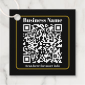 瞬時にスキャン可能なビジネスQRコードの作成 フェイバータグ (正面)