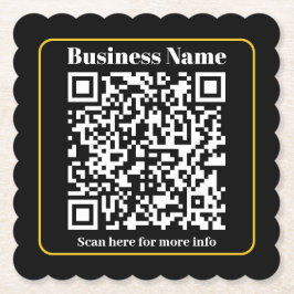 瞬時にスキャン可能なビジネスQRコードの作成 ペーパーコースター