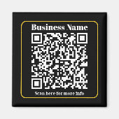 瞬時にスキャン可能なビジネスQRコードの作成 マグネット (正面)