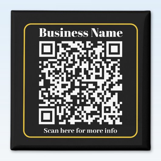 瞬時にスキャン可能なビジネスQRコードの作成 マグネット