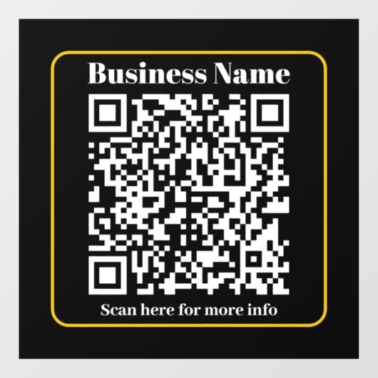 瞬時にスキャン可能なビジネスQRコードを作成 ウィンドウサイン (シート)