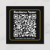 瞬時にスキャン可能なビジネスQRコードを作成 エンクロージャーカード (正面)