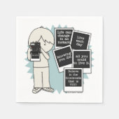 瞬時に変化 スタンダードカクテルナプキン (正面)