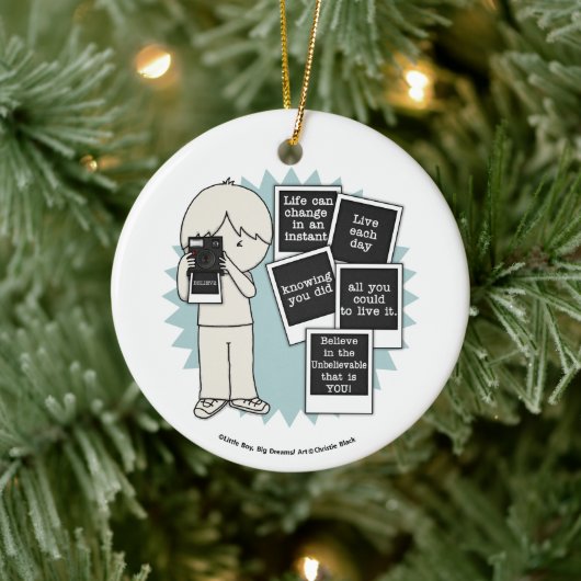 瞬時に変化 セラミックオーナメント (ツリー)