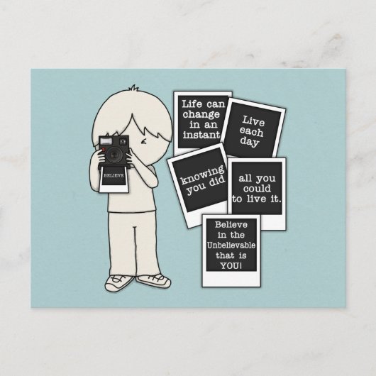 瞬時に変化 ポストカード (正面)