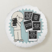 瞬時に変化 ラウンドクッション (裏面)