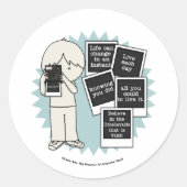 瞬時に変化 ラウンドシール (正面)