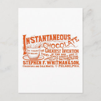 瞬時チョコレート！ ポストカード