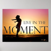 瞬間に生きる引用文感動的動機 ポスター (正面)