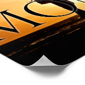 瞬間に生きる引用文感動的動機 ポスター (角)