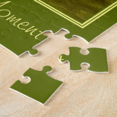 瞬間の引用文を感動的経験する ジグソーパズル (側面)