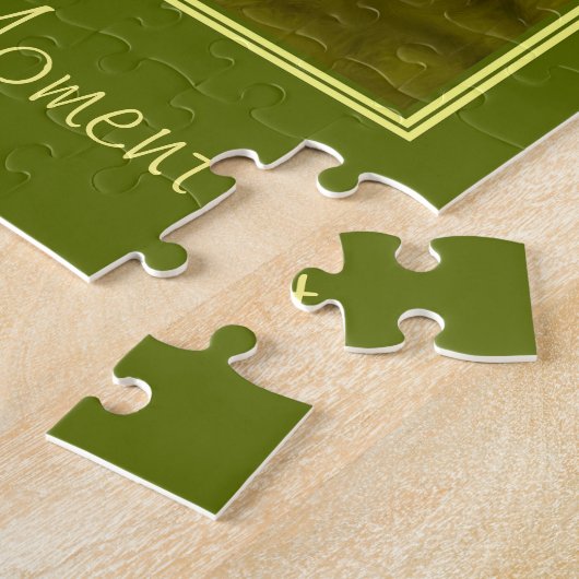 瞬間の引用文を感動的経験する ジグソーパズル (側面)