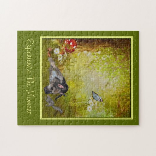 瞬間の引用文を感動的経験する ジグソーパズル (横)