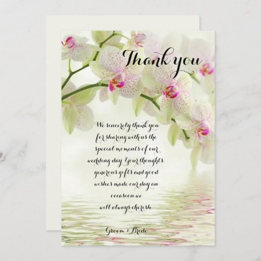 瞬間の結婚サンキューカード サンキューカード (正面/裏面)