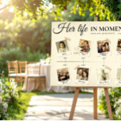 瞬間の記憶　彼女の人生 追悼写真　メモリアルタイムライン ポスター