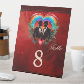 瞬間の魔法:エレガントゲイシルエット。 台座サイン (インサイチュ)