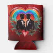 瞬間の魔法:エレガントゲイシルエット。 缶クーラー (裏面)