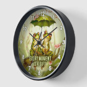 瞬間はギフトロマンチックなカエルの寝室の装飾 壁時計 (傾斜)