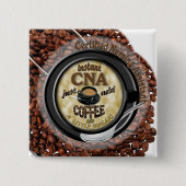 瞬間は証明された看護の助手できます 缶バッジ (正面)