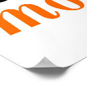 瞬間をオレンジで捉える ポスター (角)