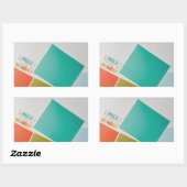 瞬間を受け入れる： 「瞬間をモールド」ステッカー 長方形シール (シート)