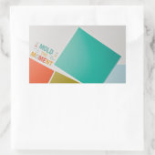 瞬間を受け入れる： 「瞬間をモールド」ステッカー 長方形シール (バッグ)