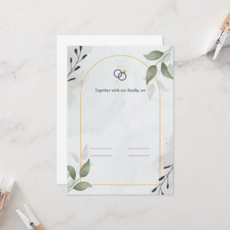 瞬間を大切に、愛祝を大切に。 招待状