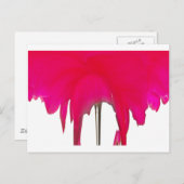 瞬間を捉えた：赤い薔薇の花弁の優雅さ ポストカード (正面/裏面)