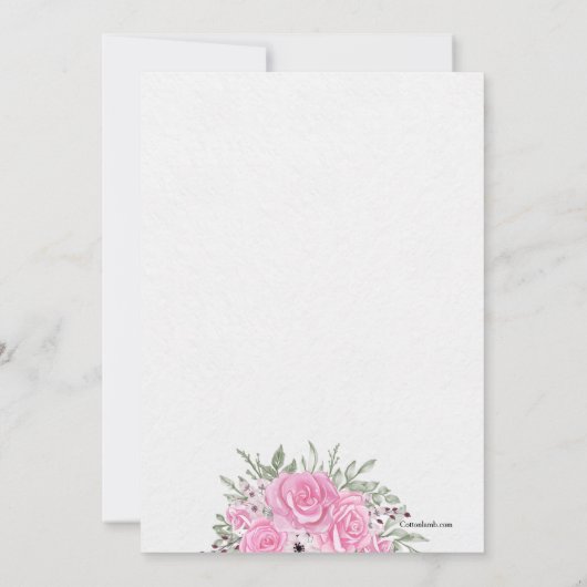 瞬間を捉えて 招待状 (裏面)