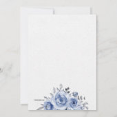 瞬間を捉えて 青い招待状 招待状 (裏面)